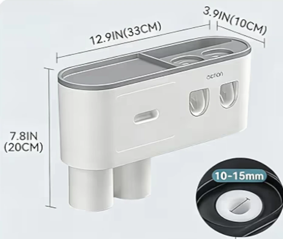 Toothbrush Holder and Dispenser with storage - photo 2
