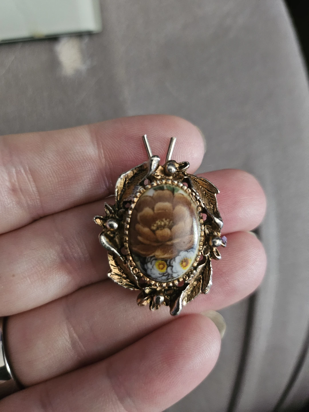 Vintage Floral Brooch Pin - photo 3