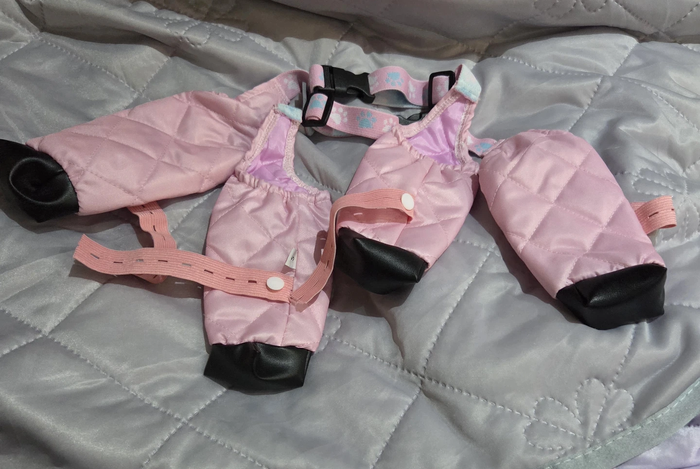 Brand new  suspender boots for dogs size small