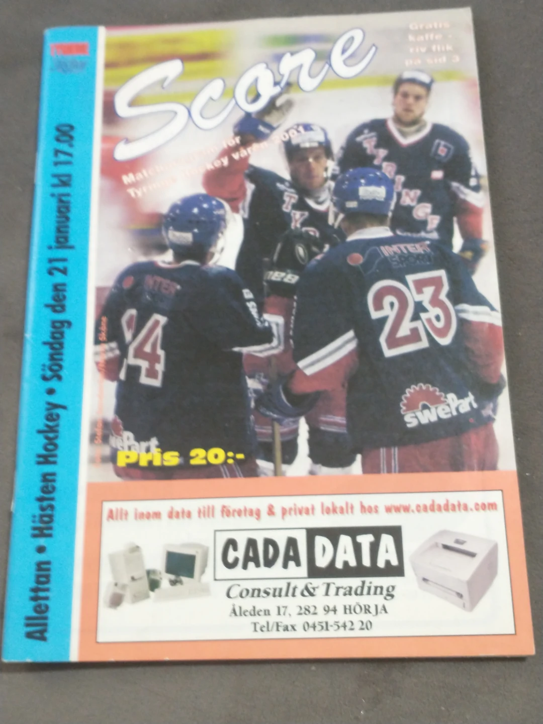 Swedish Pro Tyringe Hockey Program 2000-2001
