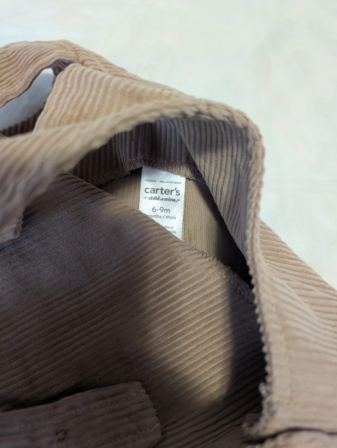 Carter's Corduroy Bear Overalls - 6-9 Months - photo 3