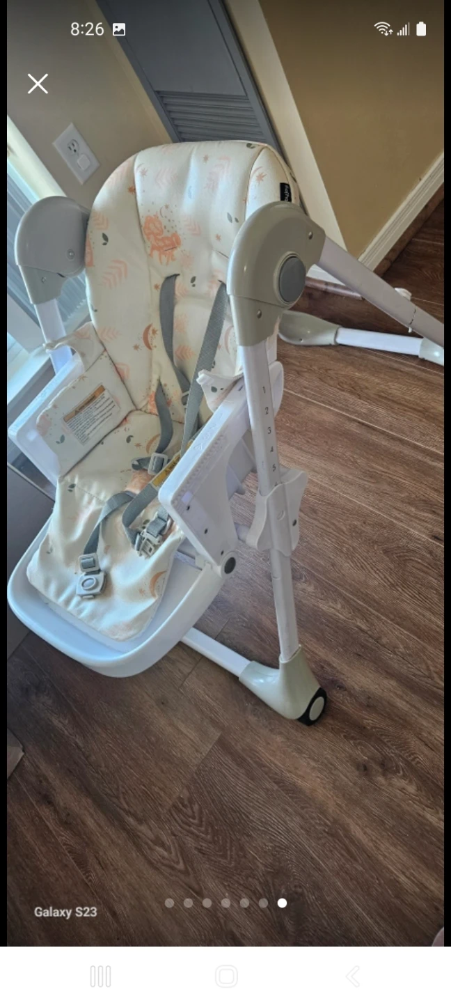 Babyjoy High Chair with Patterned Seat - photo 2