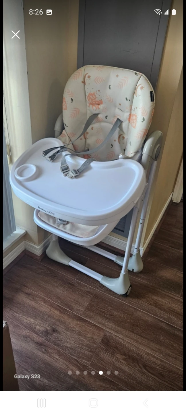 Babyjoy High Chair with Patterned Seat - photo 3