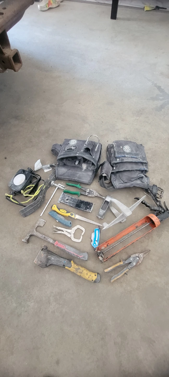 Assorted Hand Tools with Tool Belts
