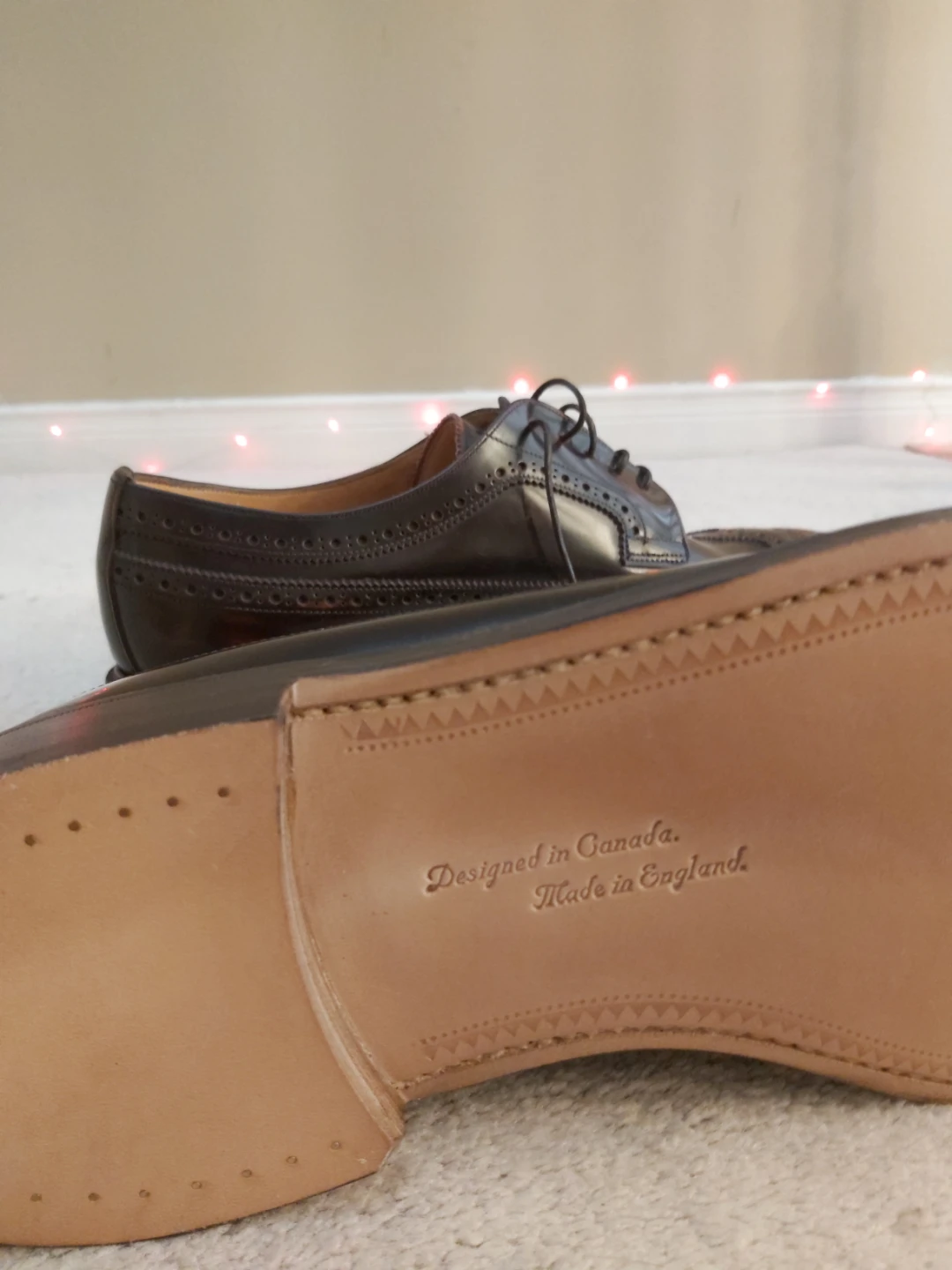 NEW 9.5 Matthew Dack Handmade Wingtip Brogue Dress Shoes - photo 5