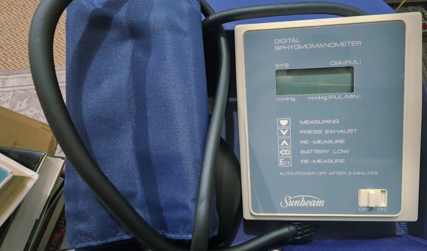 Sunbeam Model 7620 Blood Pressure Monitor - photo 2