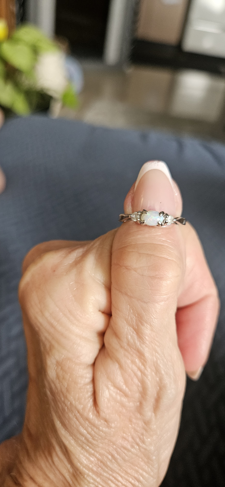 opal diamond ring.