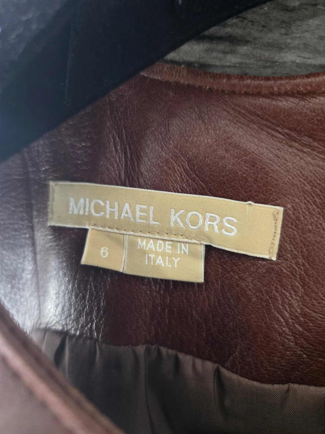 Michael Kors Brown Leather Dress Size 6 - photo 2