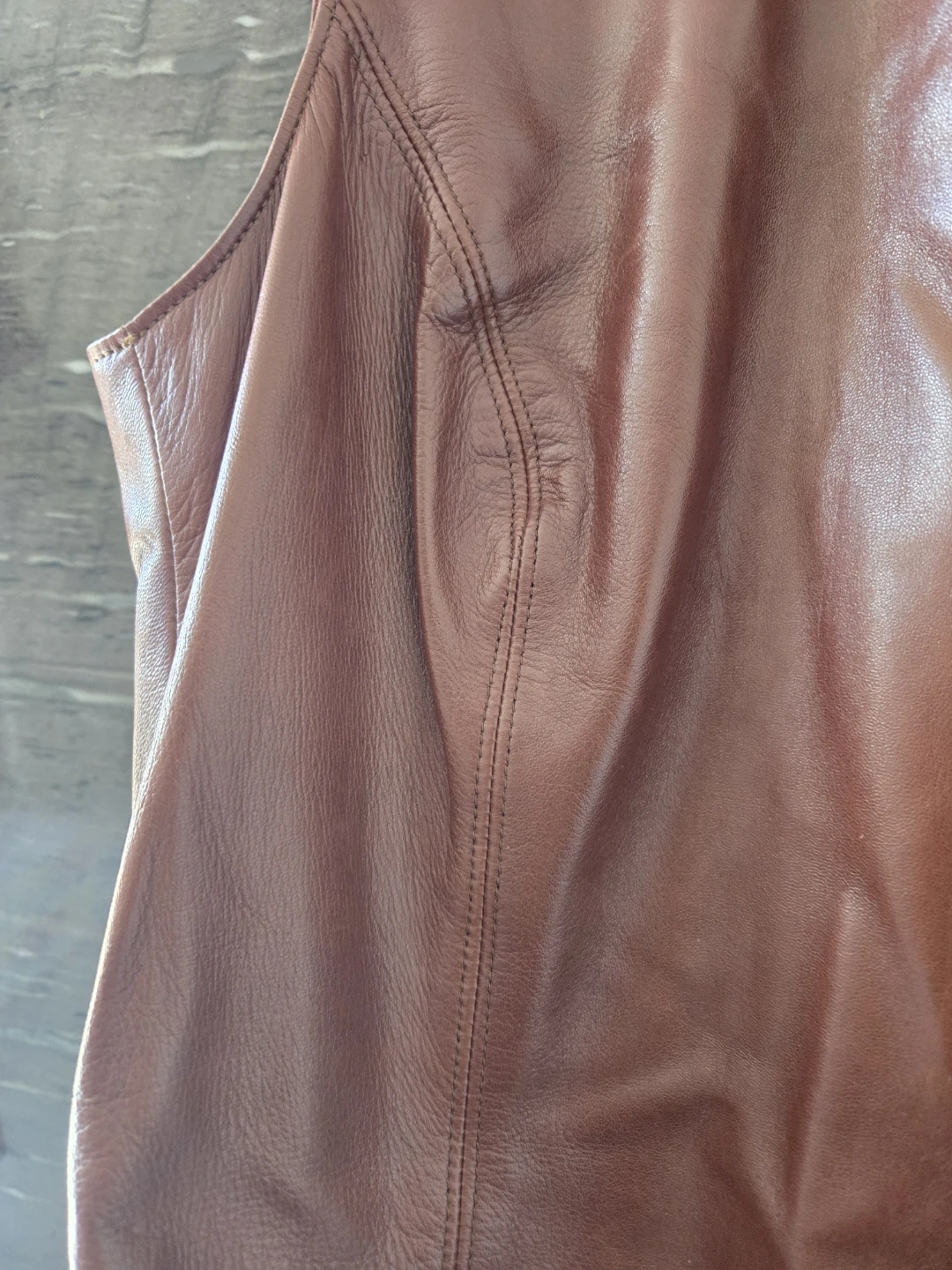 Michael Kors Brown Leather Dress Size 6 - photo 4