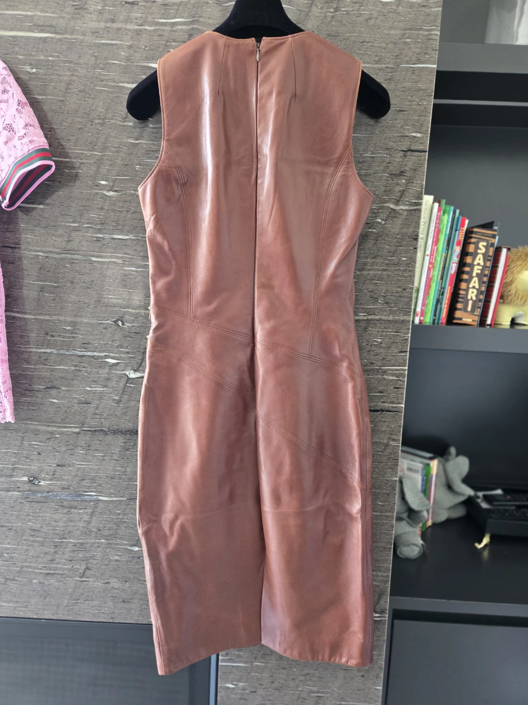 Michael Kors Brown Leather Dress Size 6 - photo 5