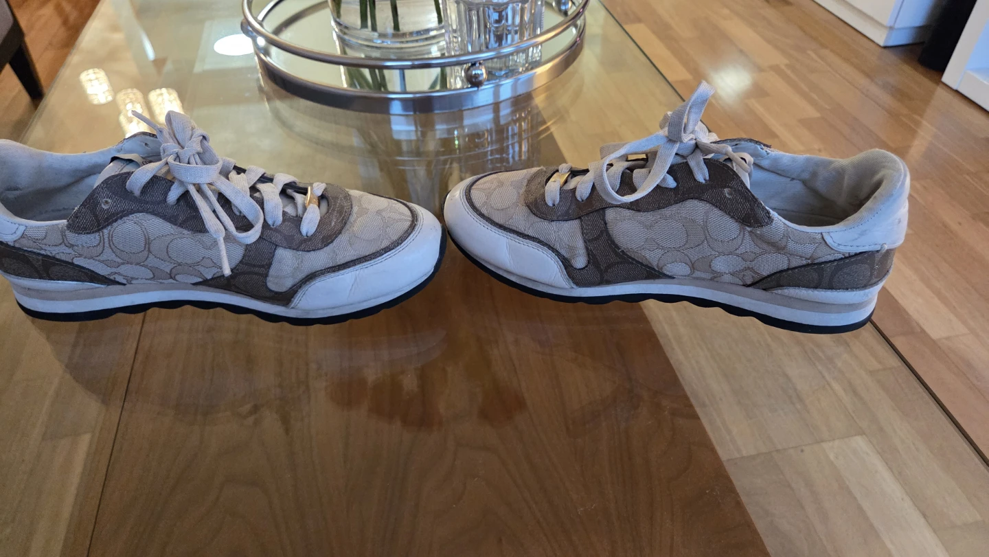 Coach Signature Canvas Sneakers 9.5
