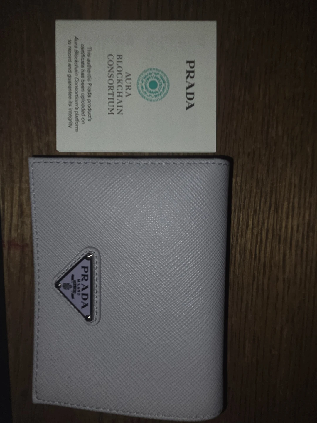 Prada Saffiano Leather Wallet - Light Purple - photo 3