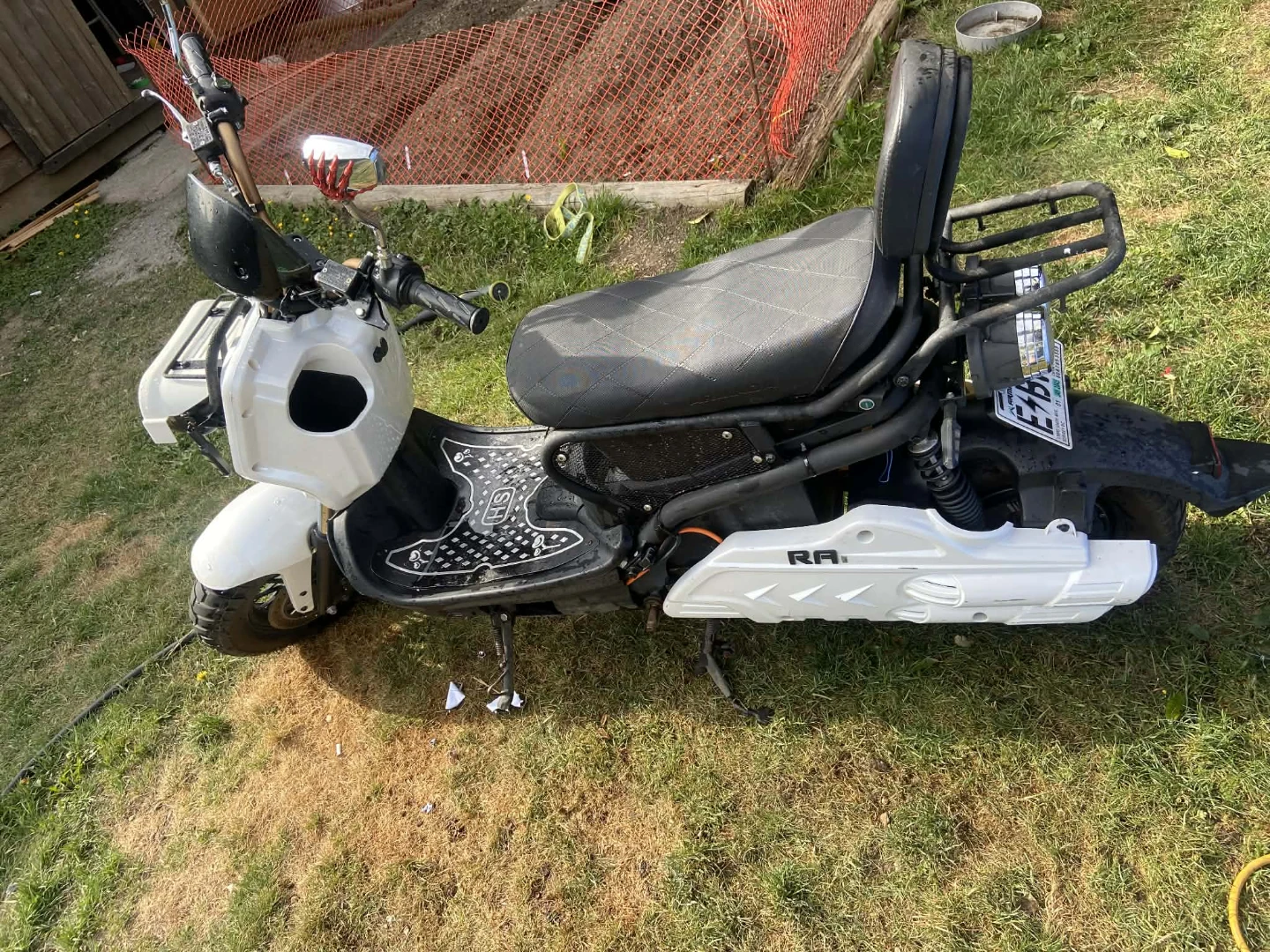White Electric Scooter