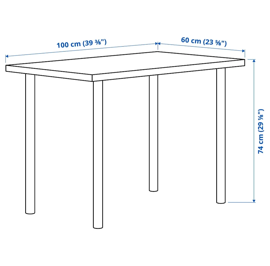 White Dining/Desk Table - photo 2