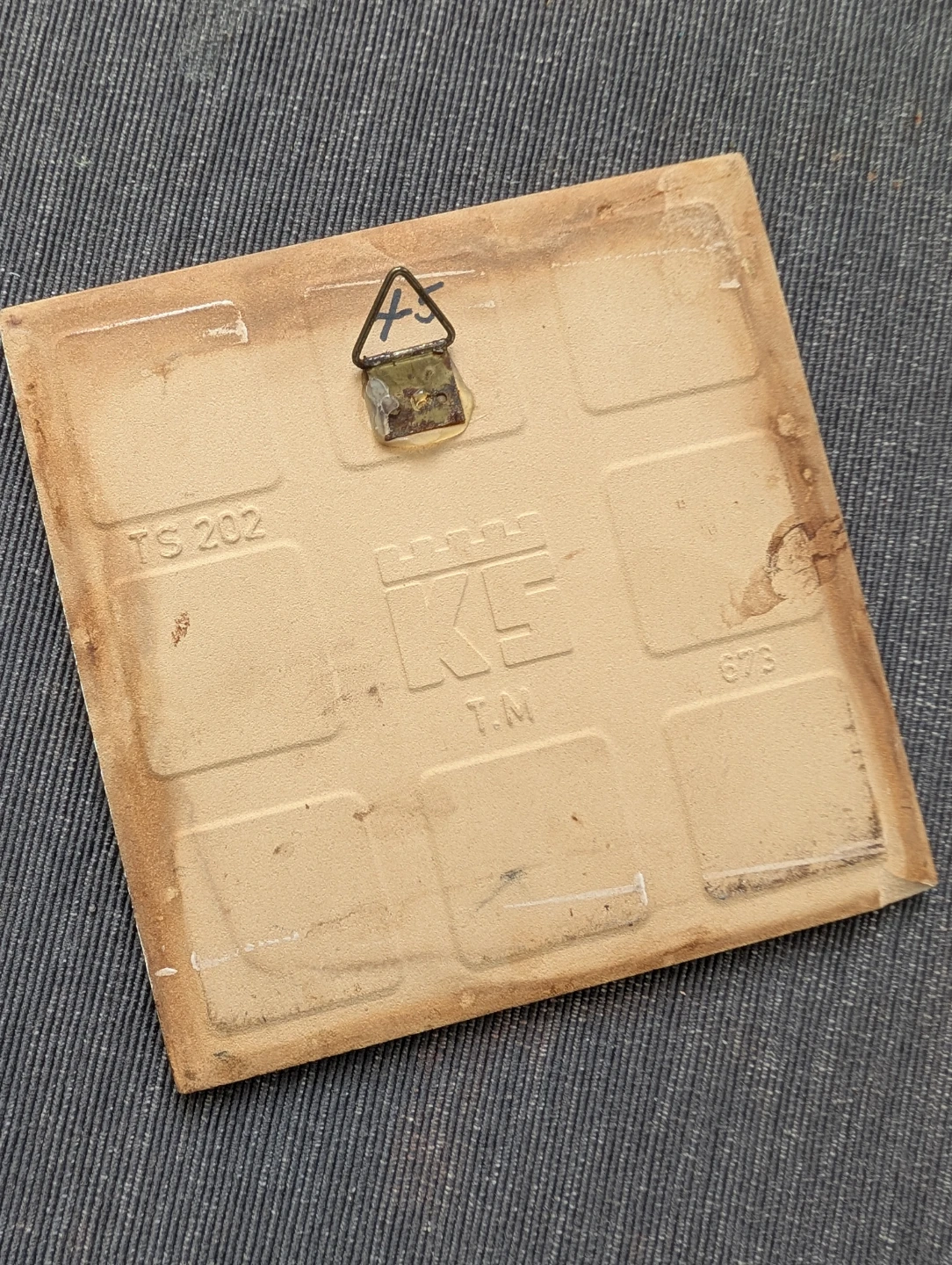 Decorative Ceramic Tile with Tea Cup Design - photo 2