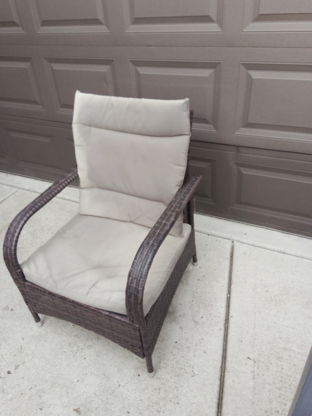 Wicker Patio Chair with Cushion - photo 2