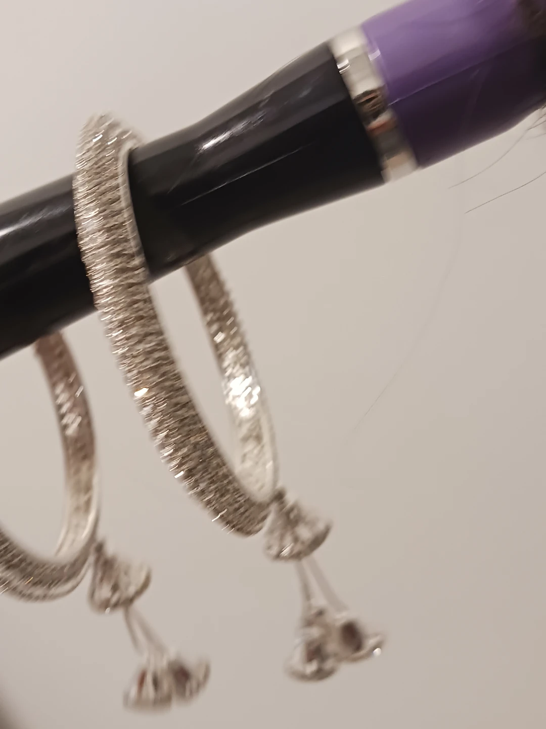 Silver Bangles with Dangles