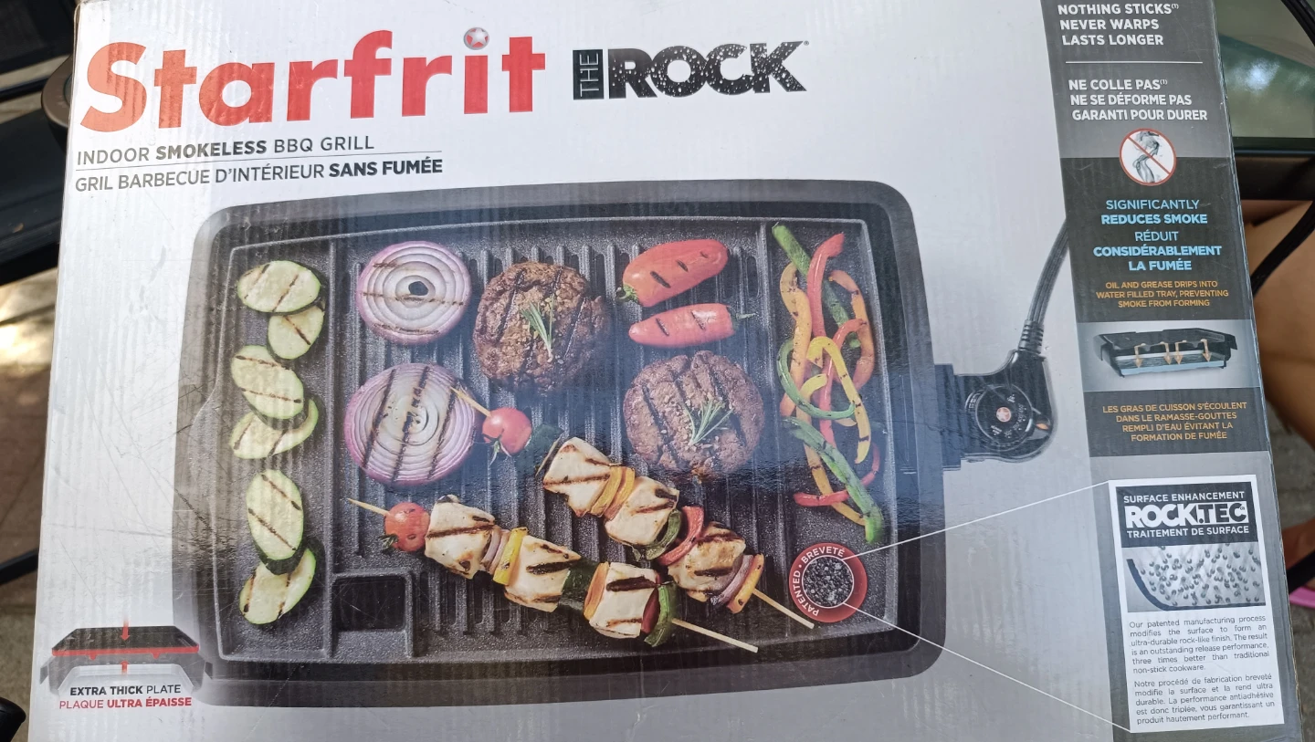 Starfrit The Rock Indoor Smokeless BBQ Grill - photo 4