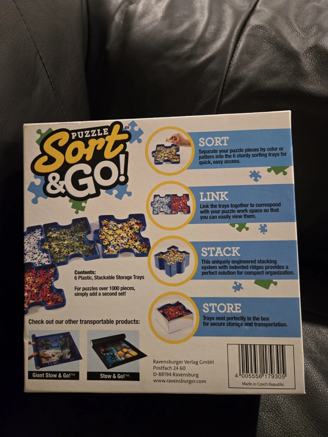 Ravensburger Puzzle Sort & Go Stackable Sorting Trays - photo 2