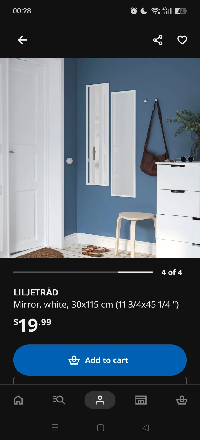 IKEA Mirror White 30x115 cm - photo 2