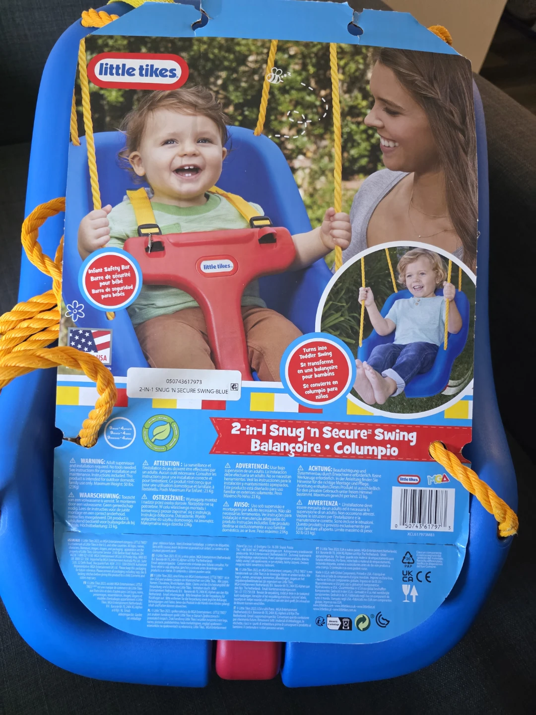 Little Tikes 2-in-1 Snug 'n Secure Swing