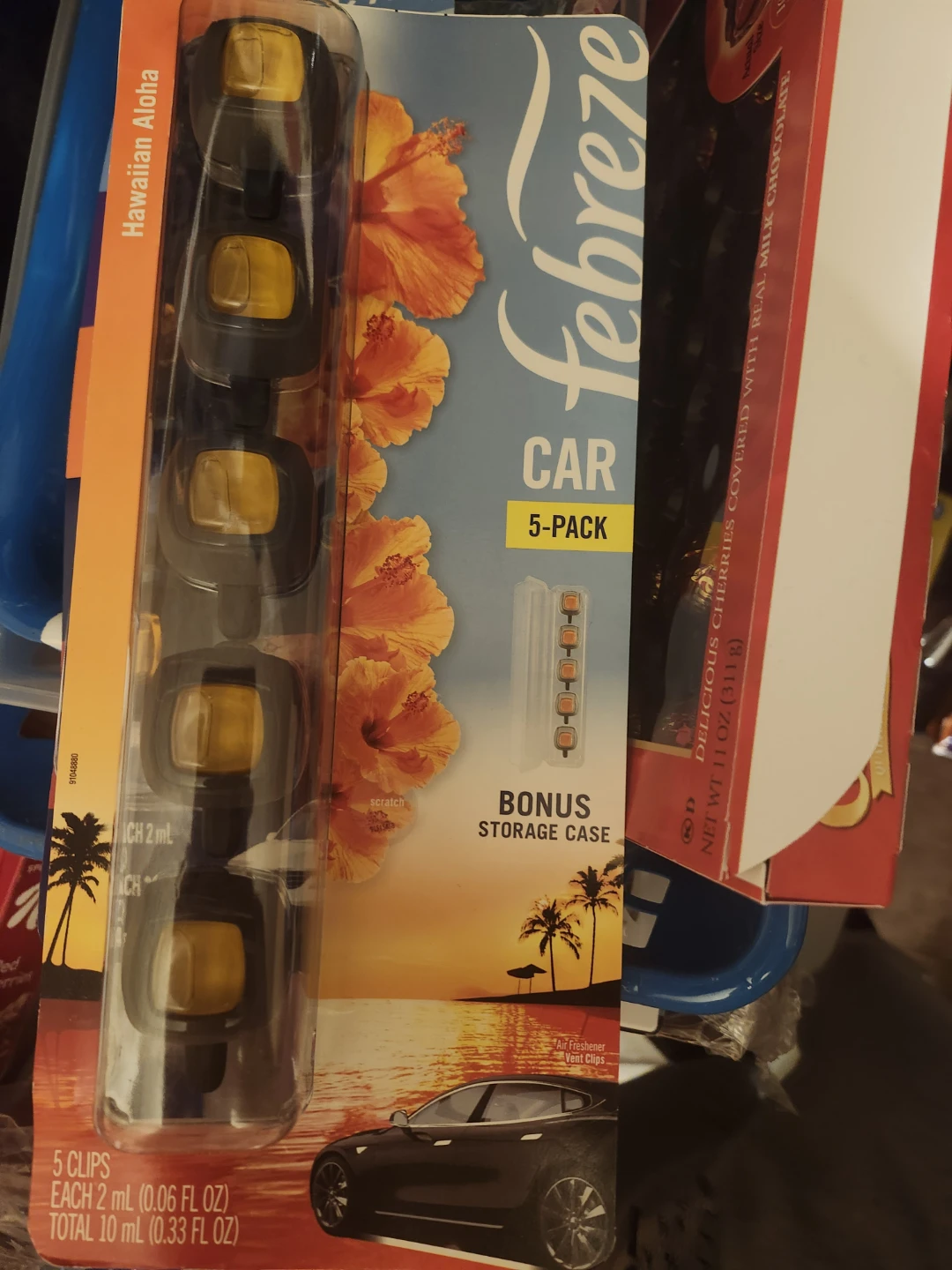 Febreze Car Air Freshener Hawaiian Aloha 5-Pack Vent Clips