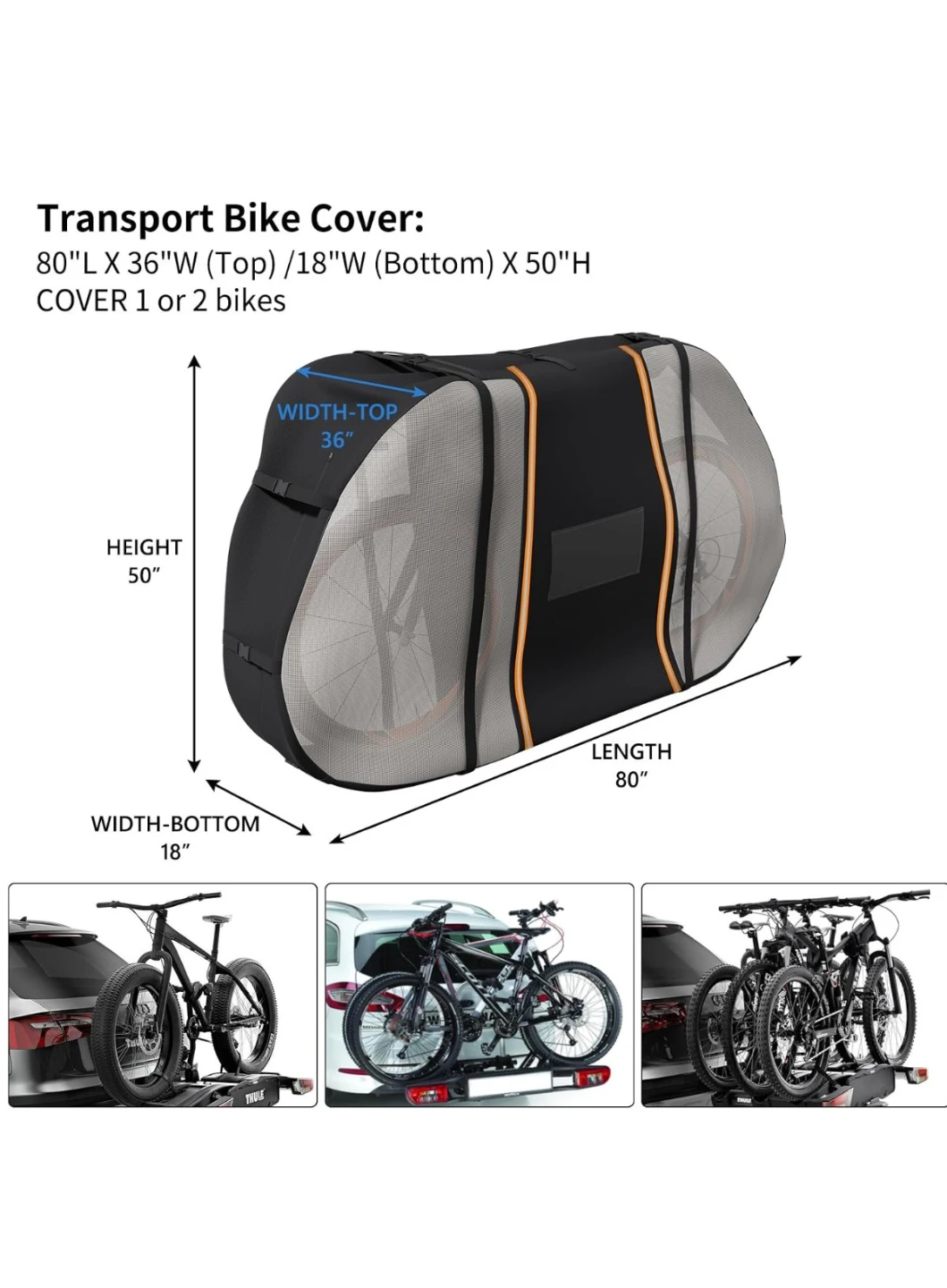 OVRNIBI Transport Bike Cover XXL Heavy Duty