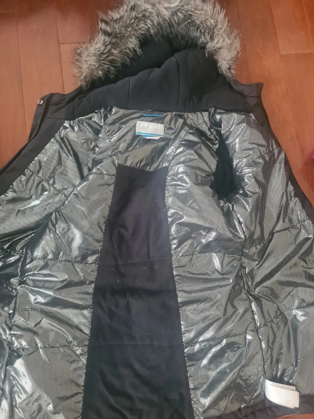Columbia Winter Jacket with Faux Fur Hood