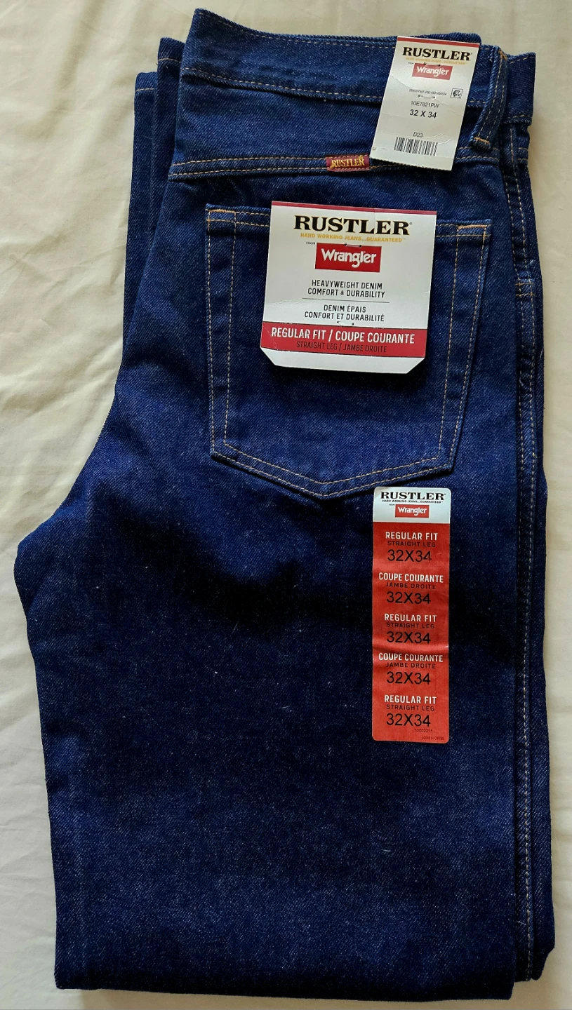 ⚽ Rustler by Wrangler Men's Regular Fit Jeans 32x34 - photo 2