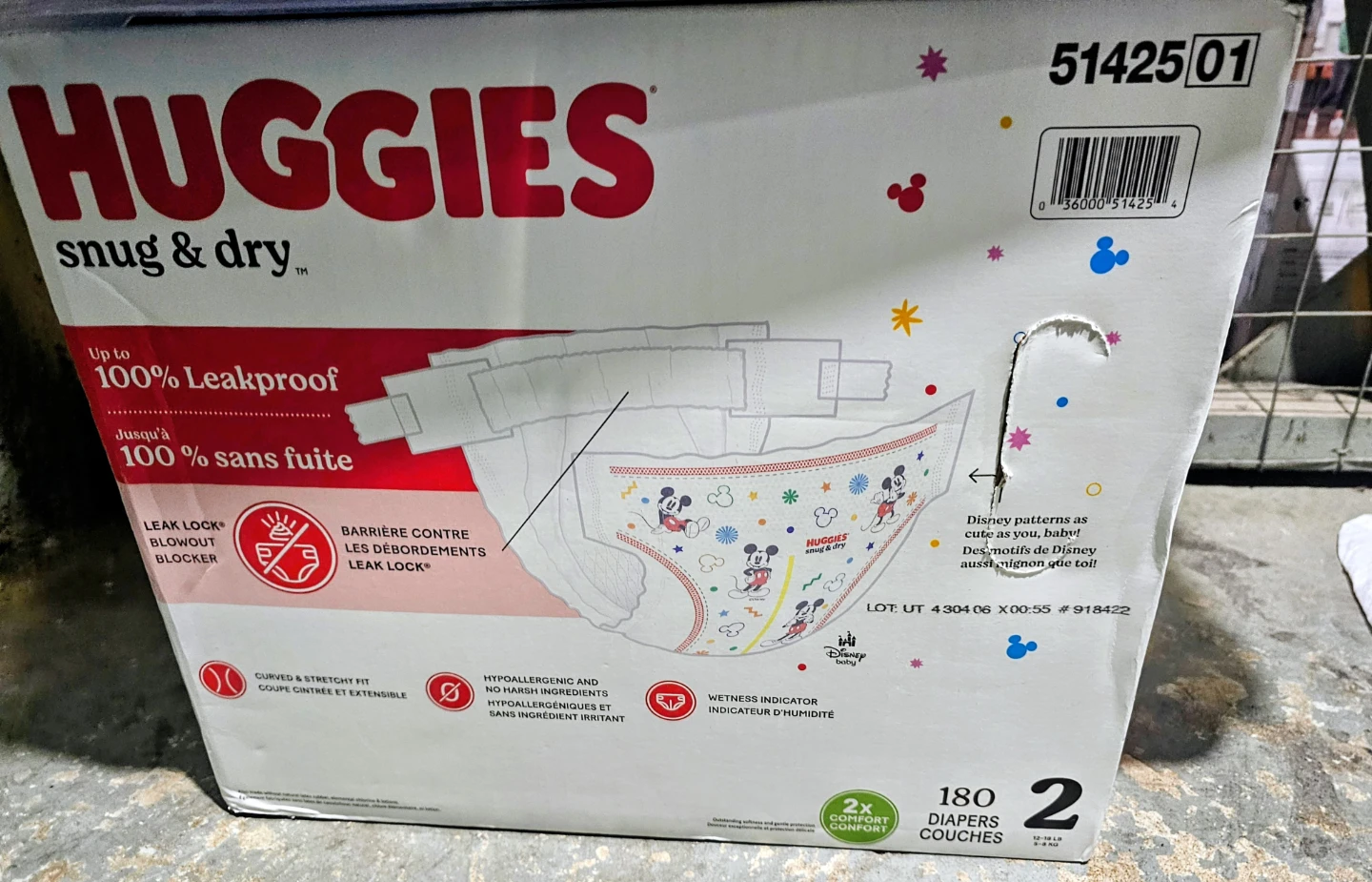 Huggies Snug & Dry Diapers - Size 2 (180 Count) - photo 2