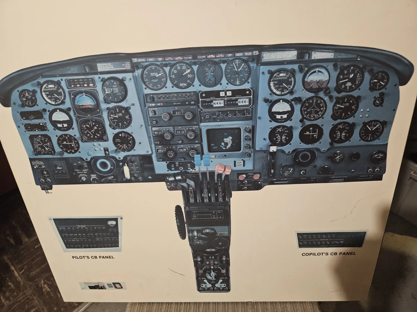 FlightSafety International Navajo Pilot Panel Poster - photo 4