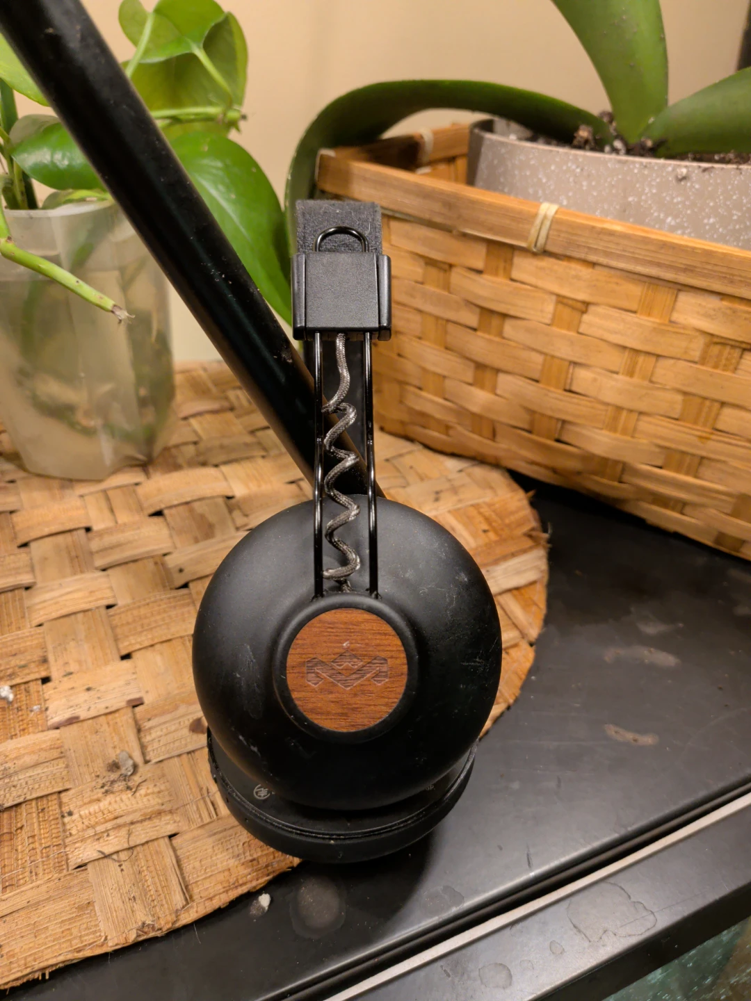 House of Marley black and wood trim