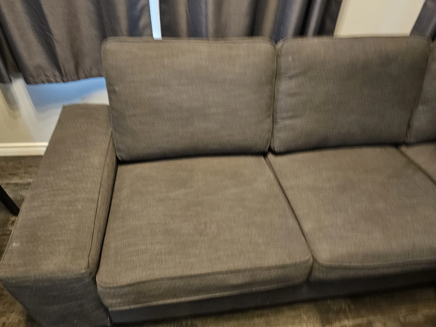 IKEA KIVIK Sectional Sofa (Loveseat + Chaise) - Dark Grey - photo 2