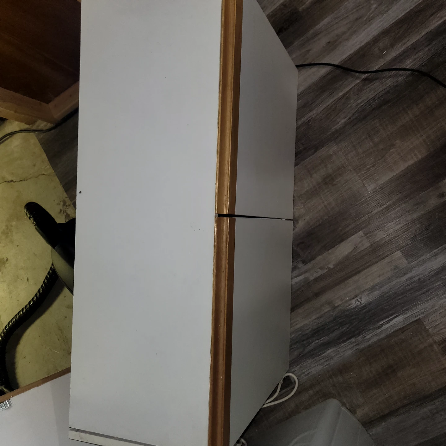 White Cabinet with Wood Trim - photo 3