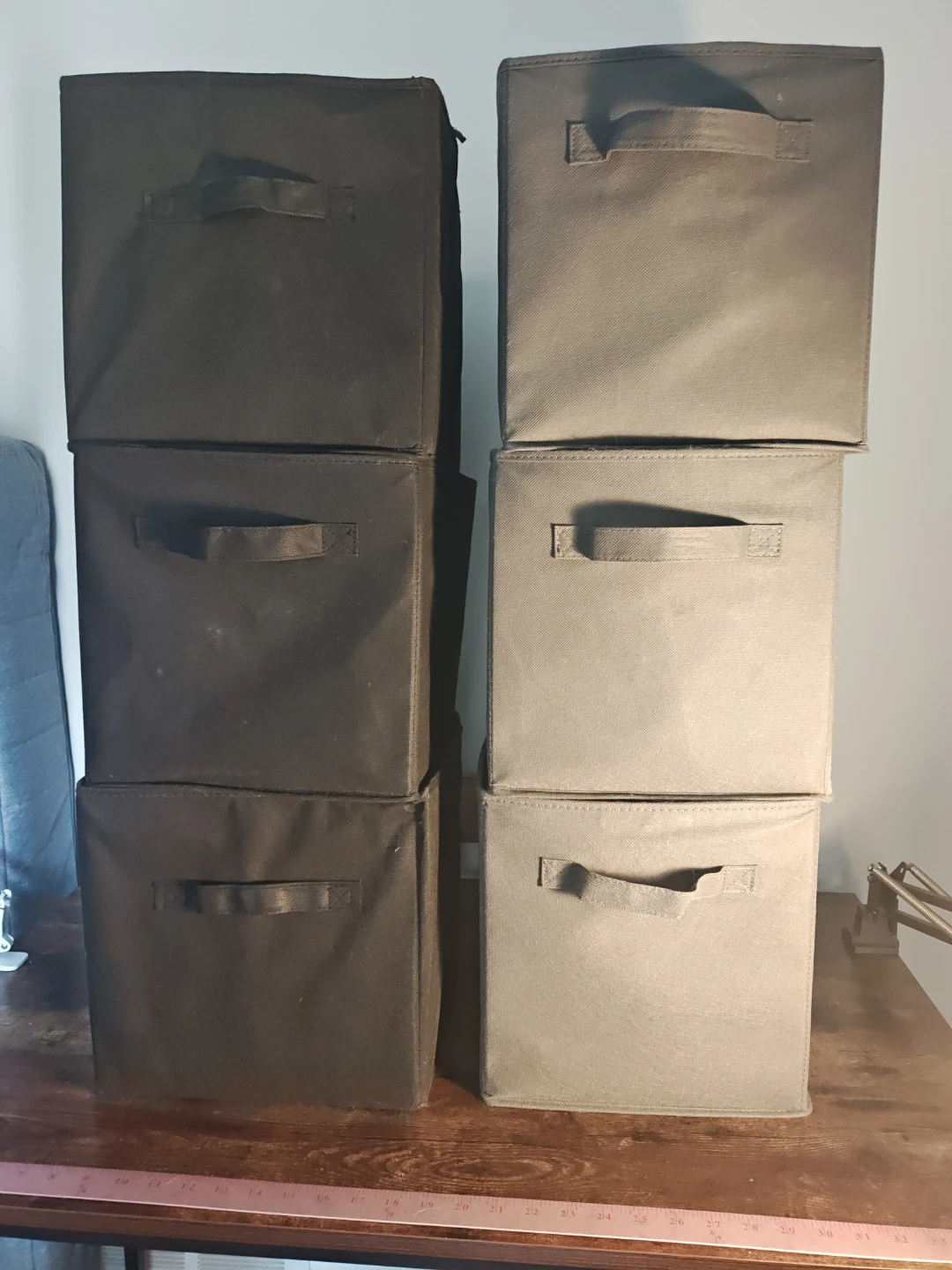 Set of 6 Fabric Storage Cubes (fit the Ikea Kallax)