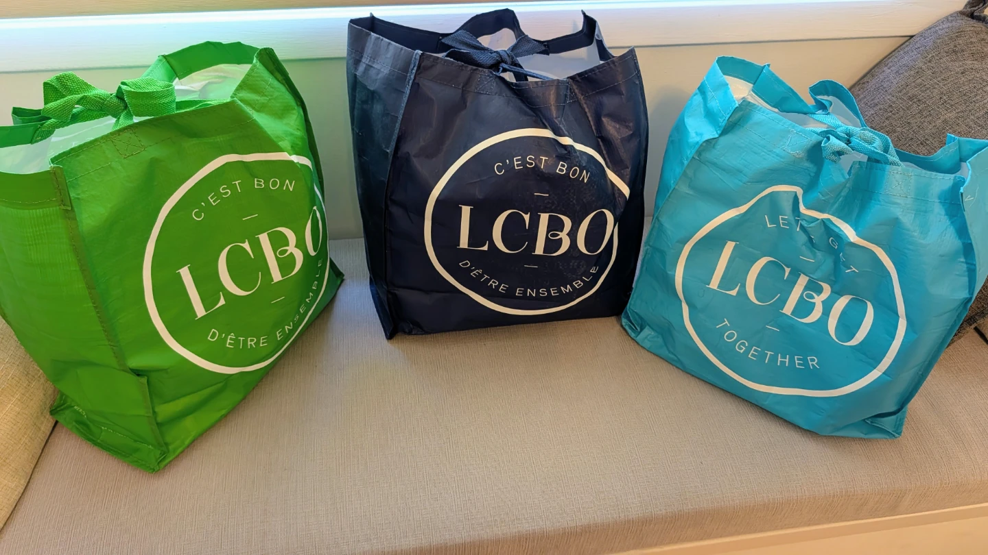 Set of 3 LCBO Reusable Shopping Bags