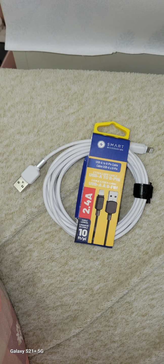 Smart Accessories USB-A to 8-Pin Cable - 10 ft - photo 2