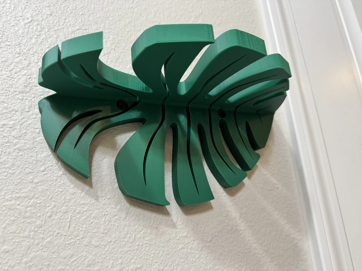 Green Monstera Leaf Shelves (Set of 2) - photo 2