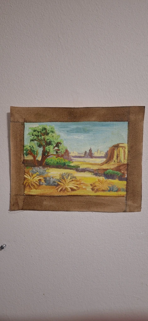 Original Desert Landscape Oil Painting