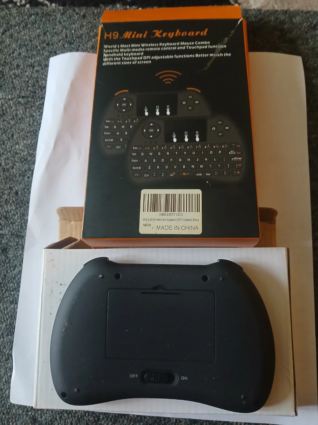 H9 Mini Wireless Keyboard with Touchpad - photo 2