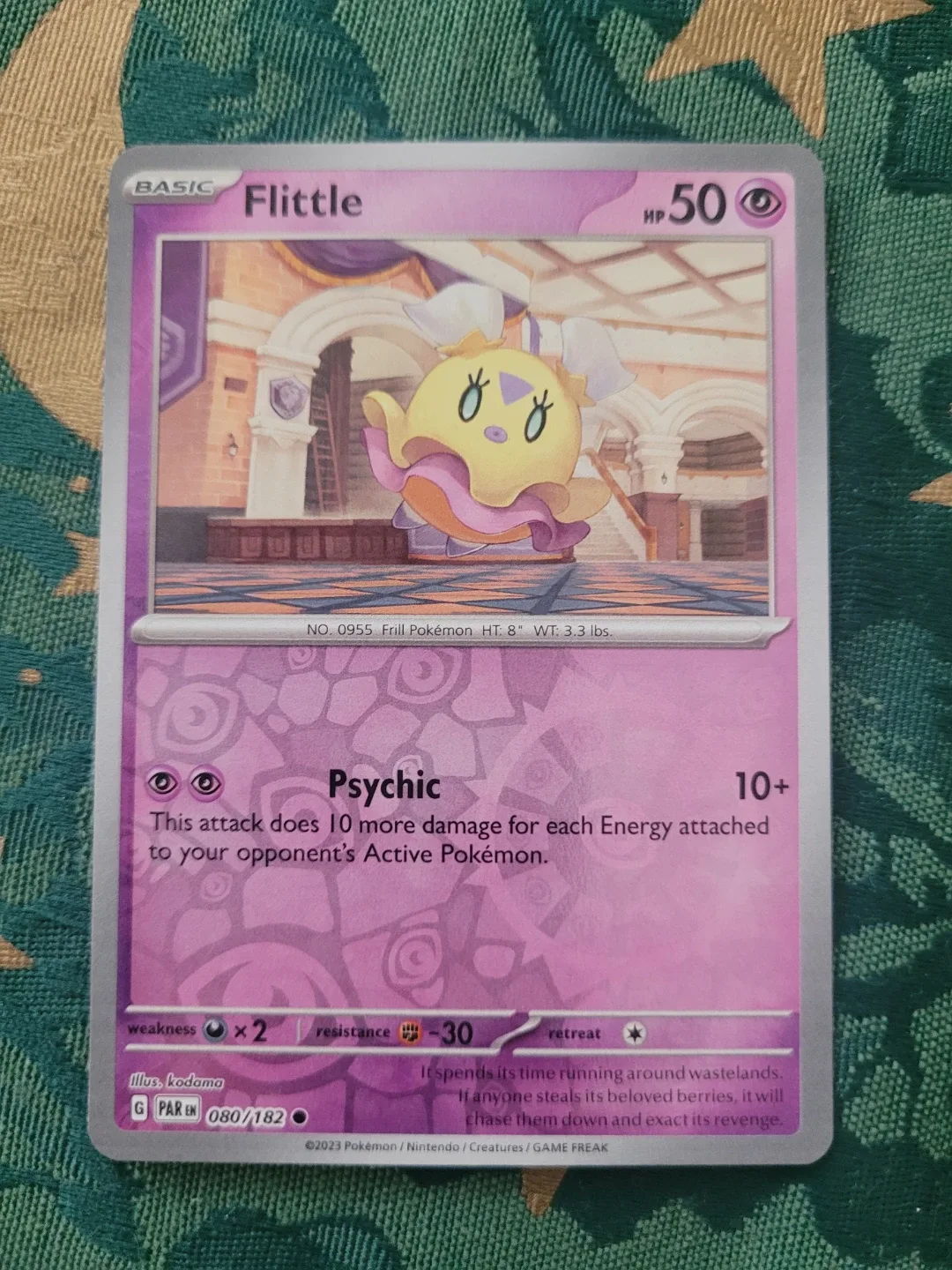 Flittle Reverse Holo Pokemon Card ⚽