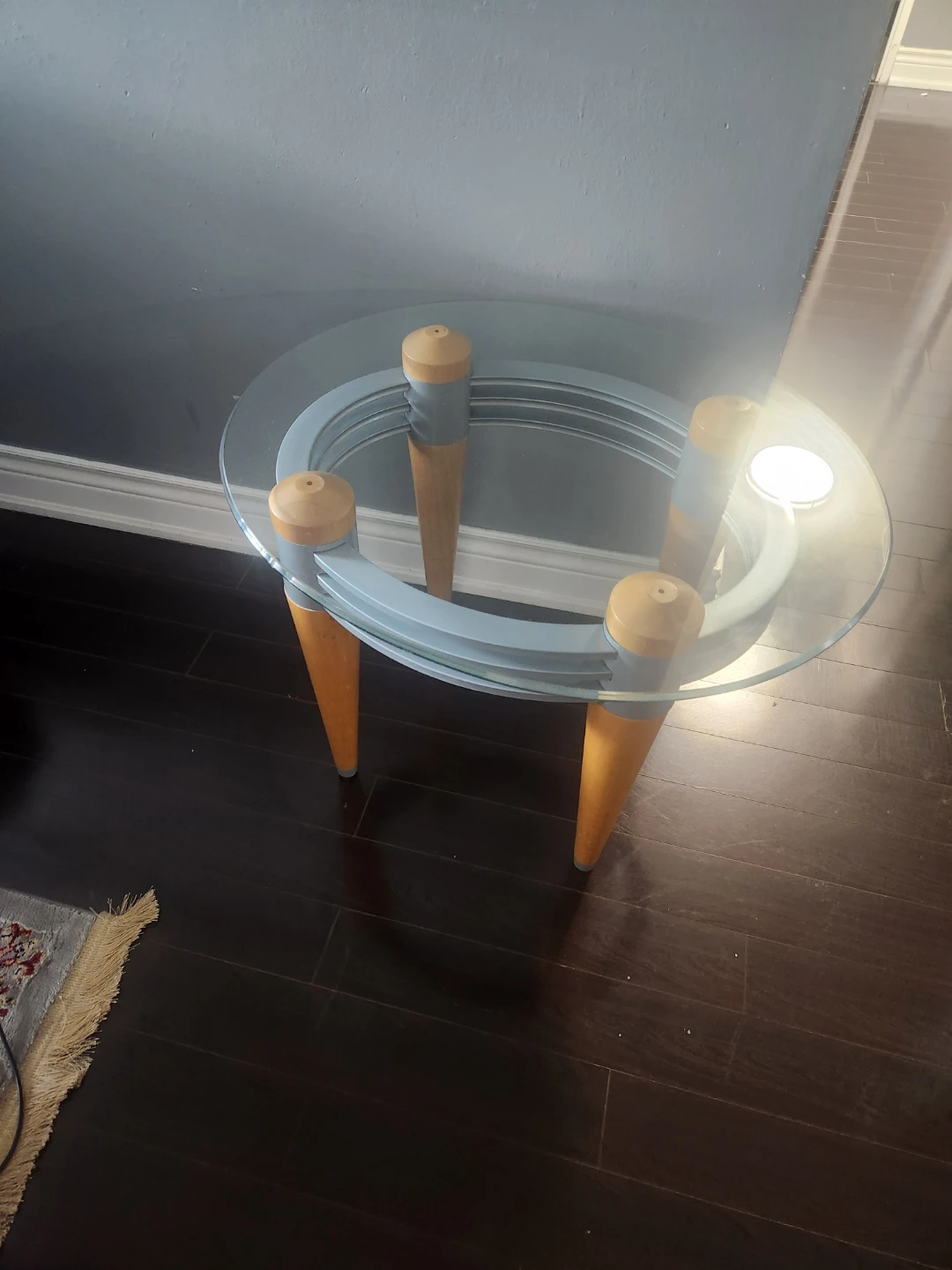 Glass Entrance Table and Side Table - photo 2