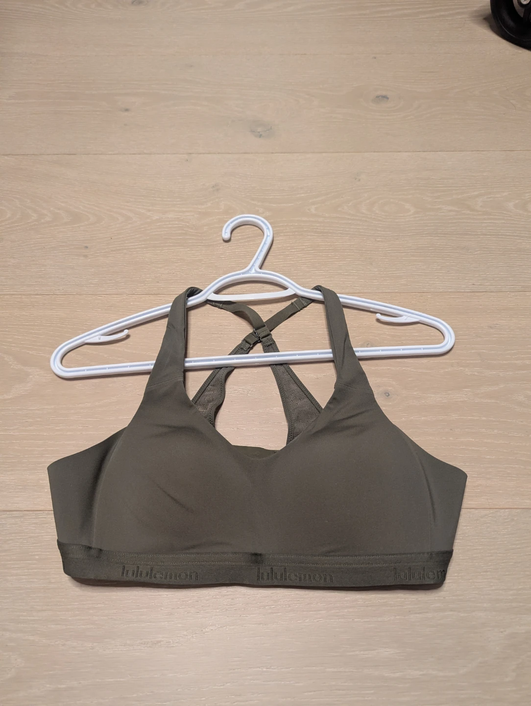Lululemon Up For It Bra - Olive Green - Size 36A - photo 3