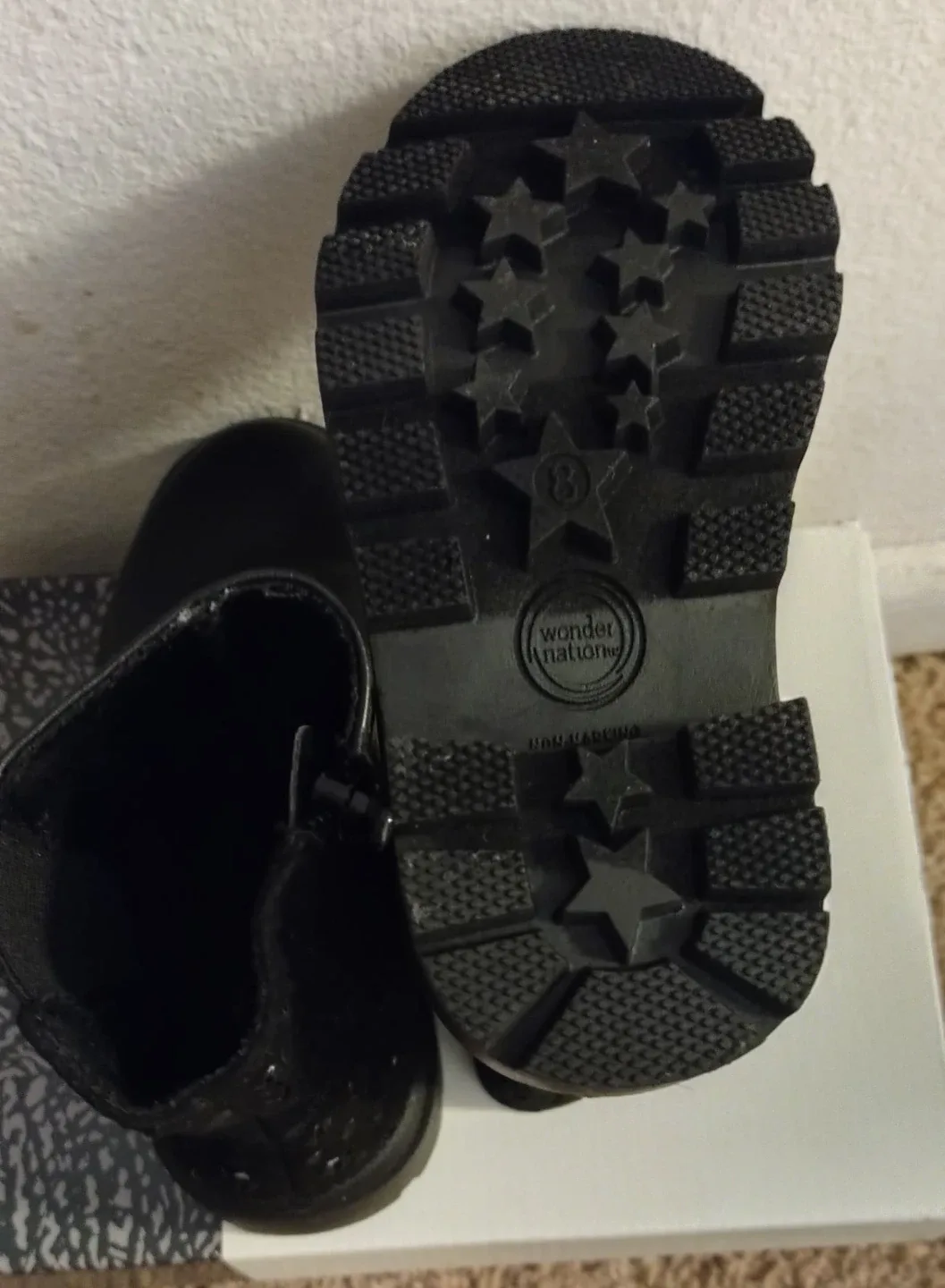 Black Star Combat Boots Toddler Size 8 - photo 4