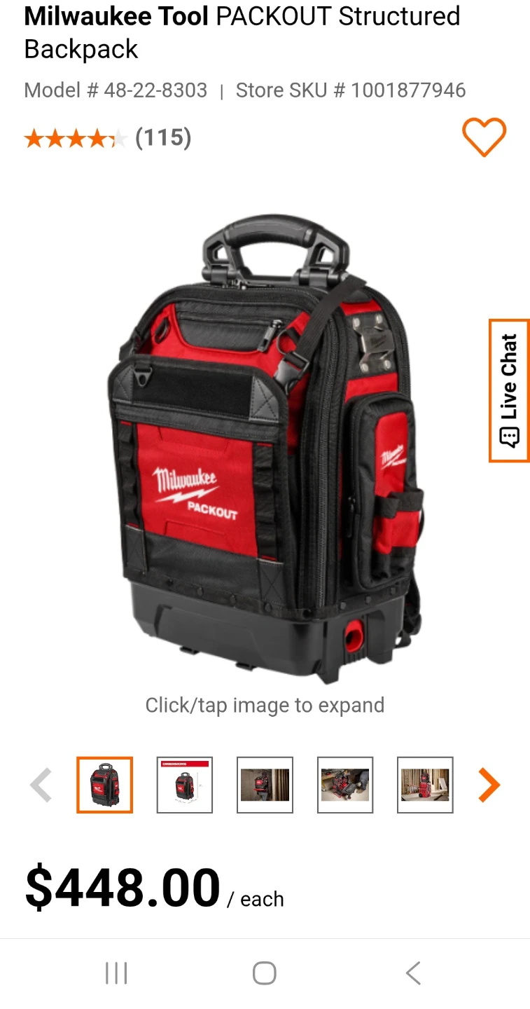Milwaukee Tool PACKOUT Structured Backpack