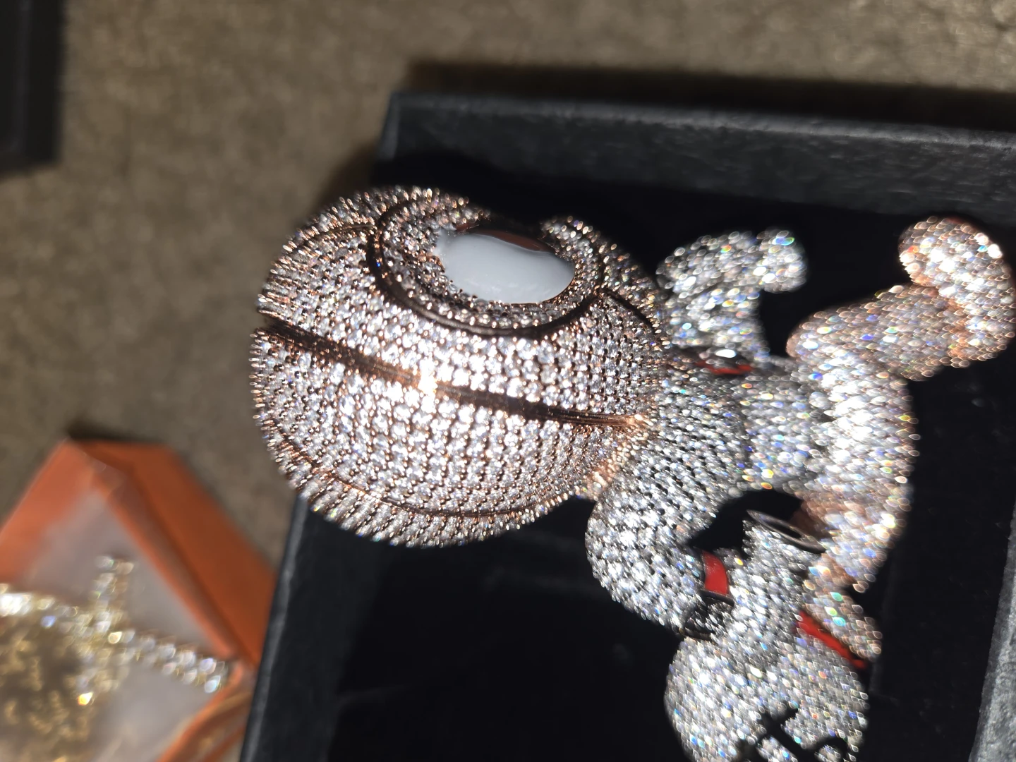 Iced Out Character Pendant with Money Bag - photo 2