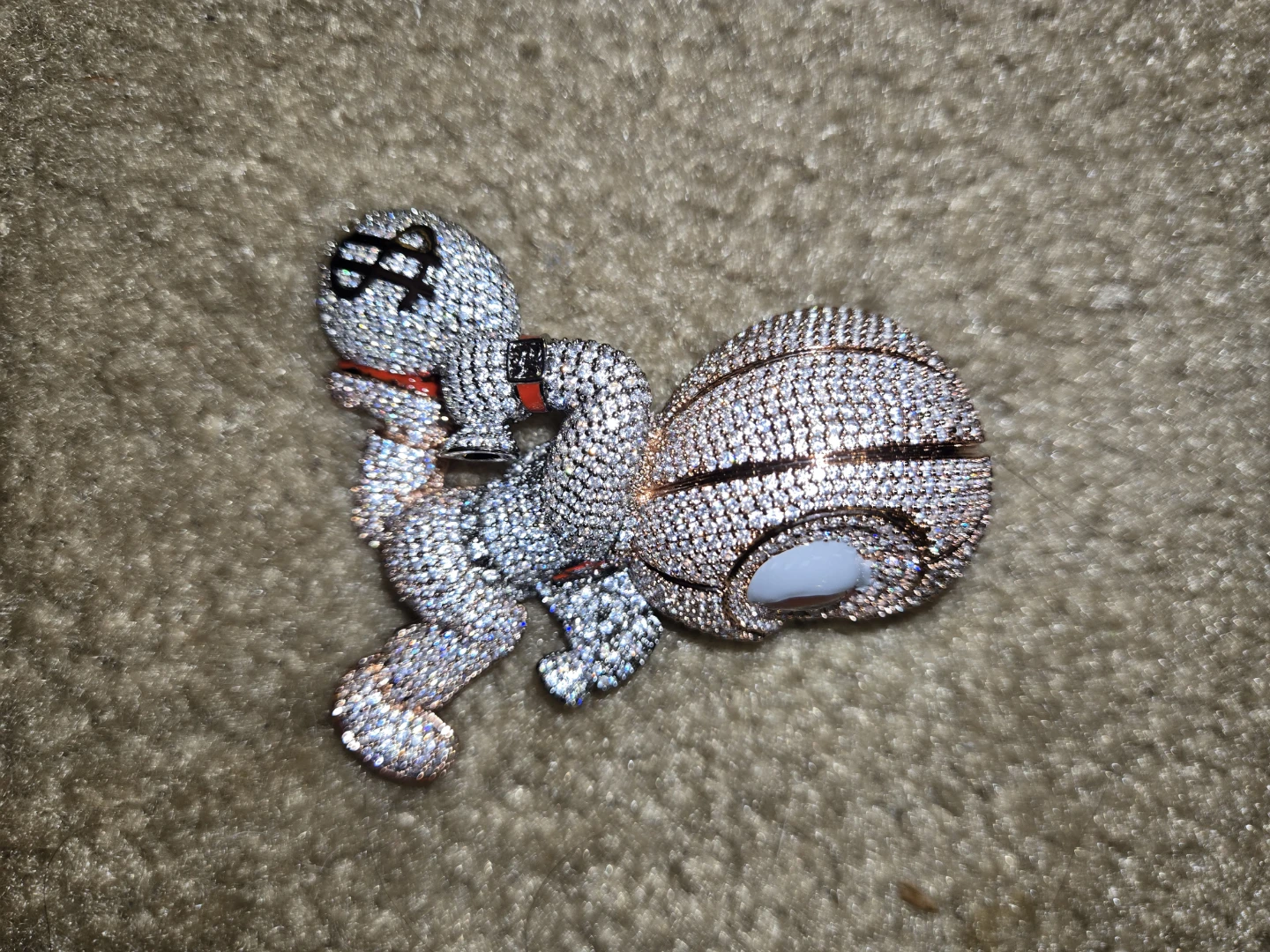 Iced Out Character Pendant with Money Bag - photo 4
