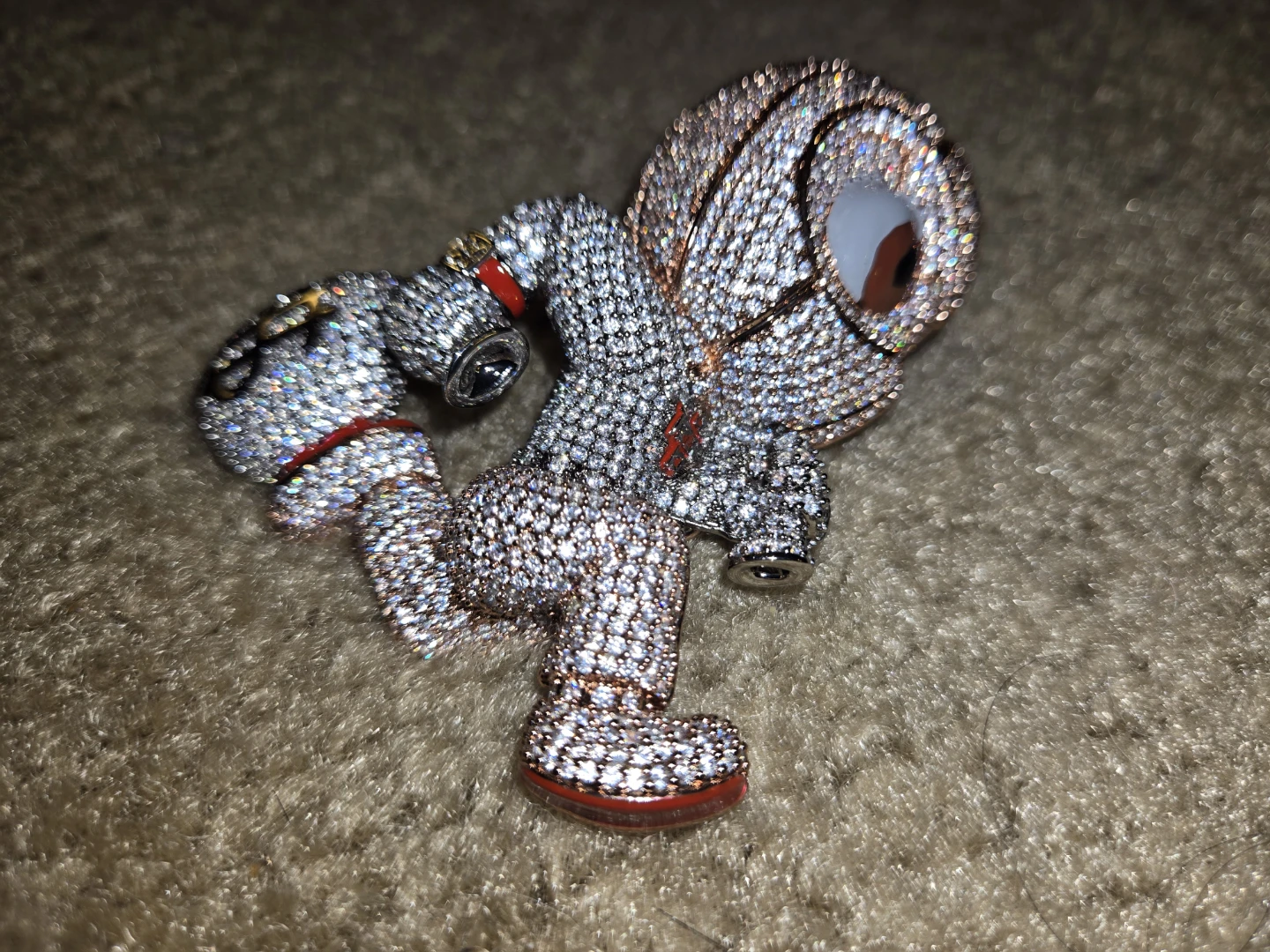 Iced Out Character Pendant with Money Bag - photo 5