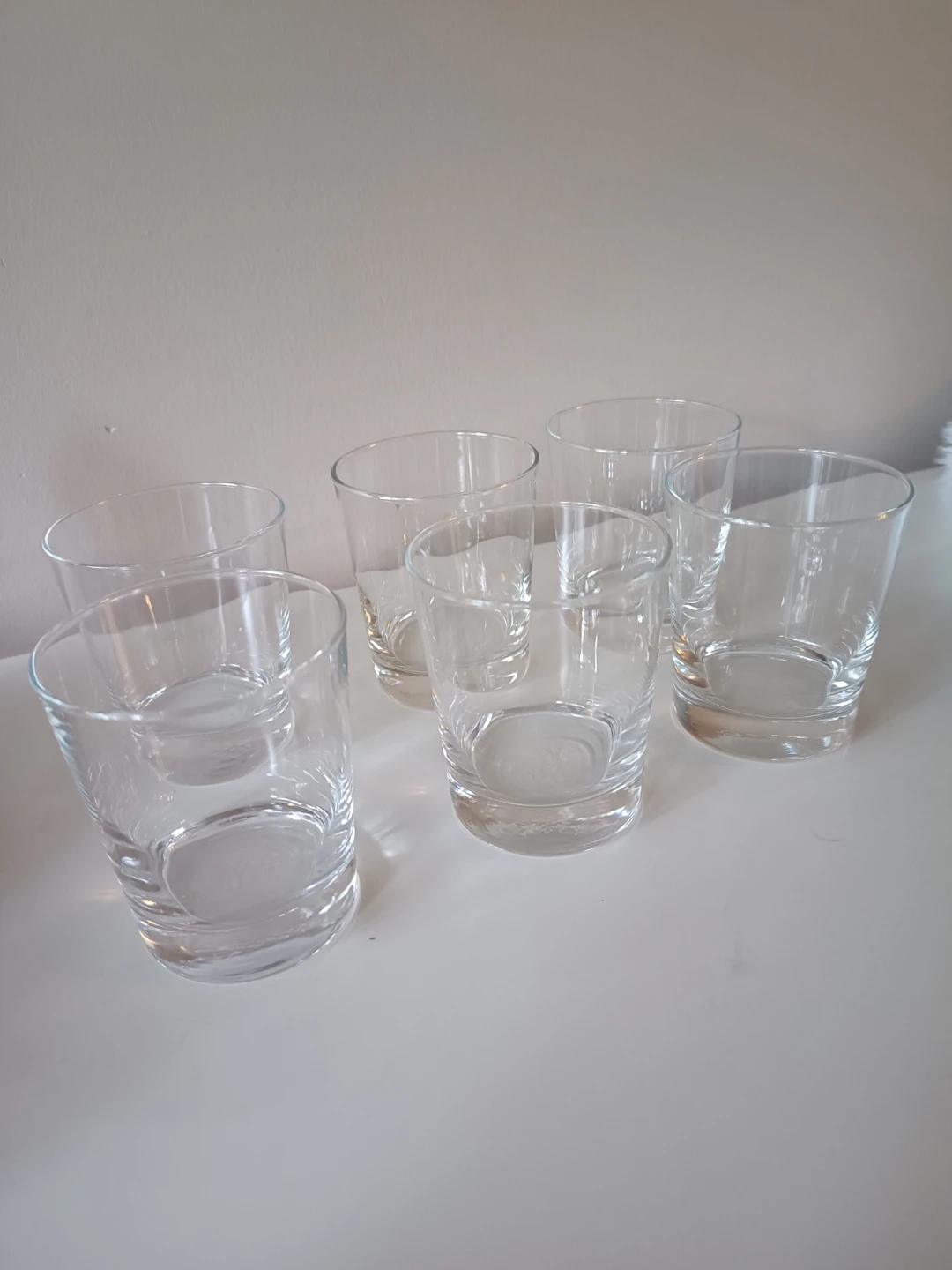 GODIS Clear Glass Tumblers - 6 Pack