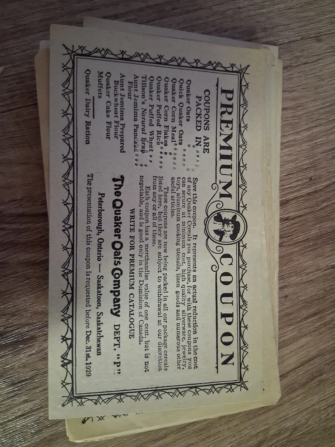 The Quaker Oats Company Premium Coupons - photo 4